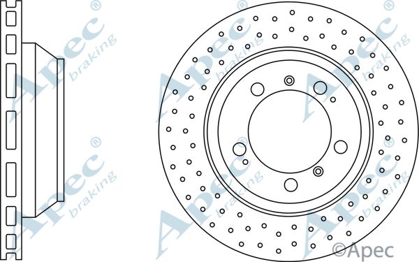 APEC BRAKING stabdžių diskas DSK2530